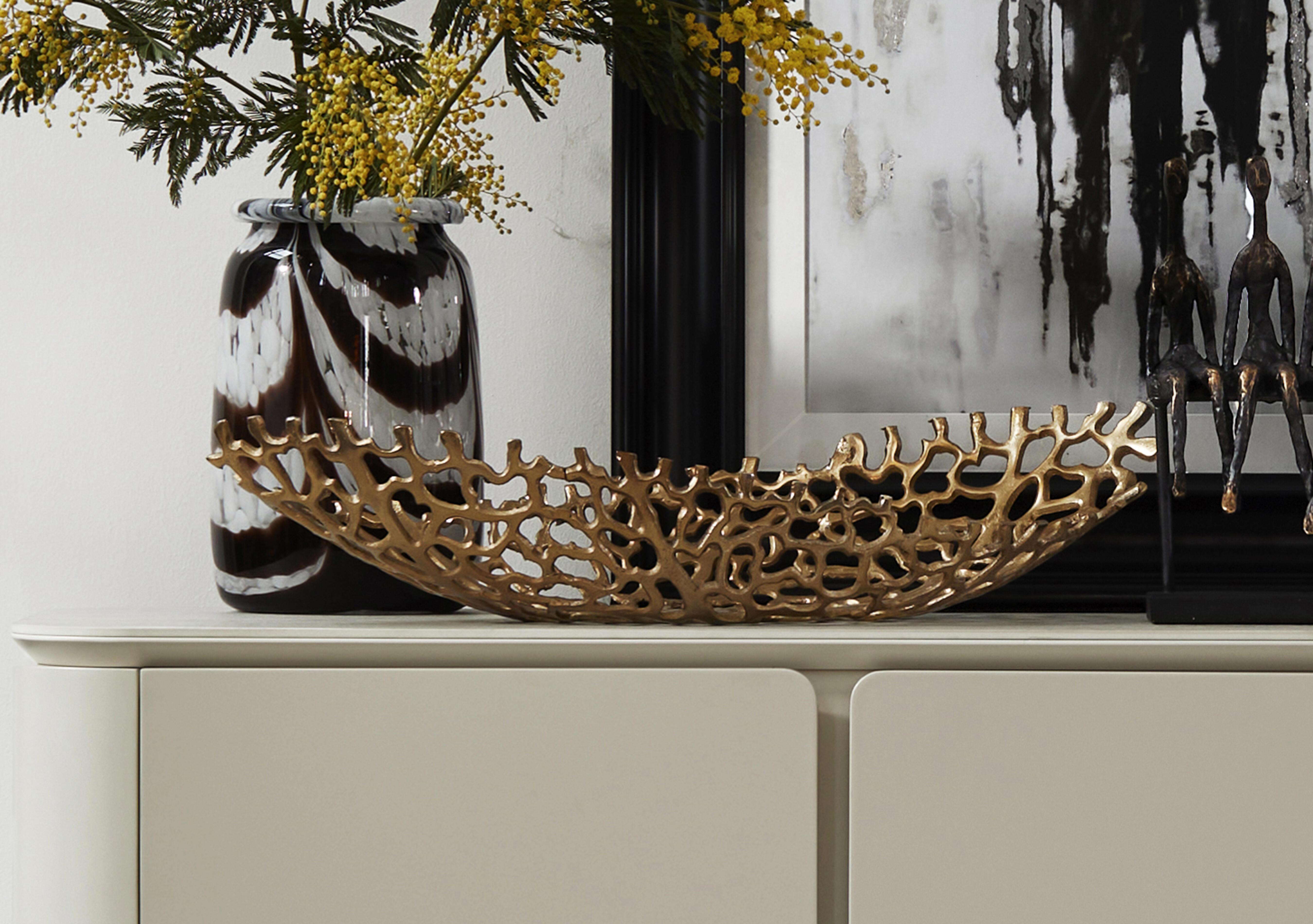 Gold Coral Bowl in  on Furniture Village