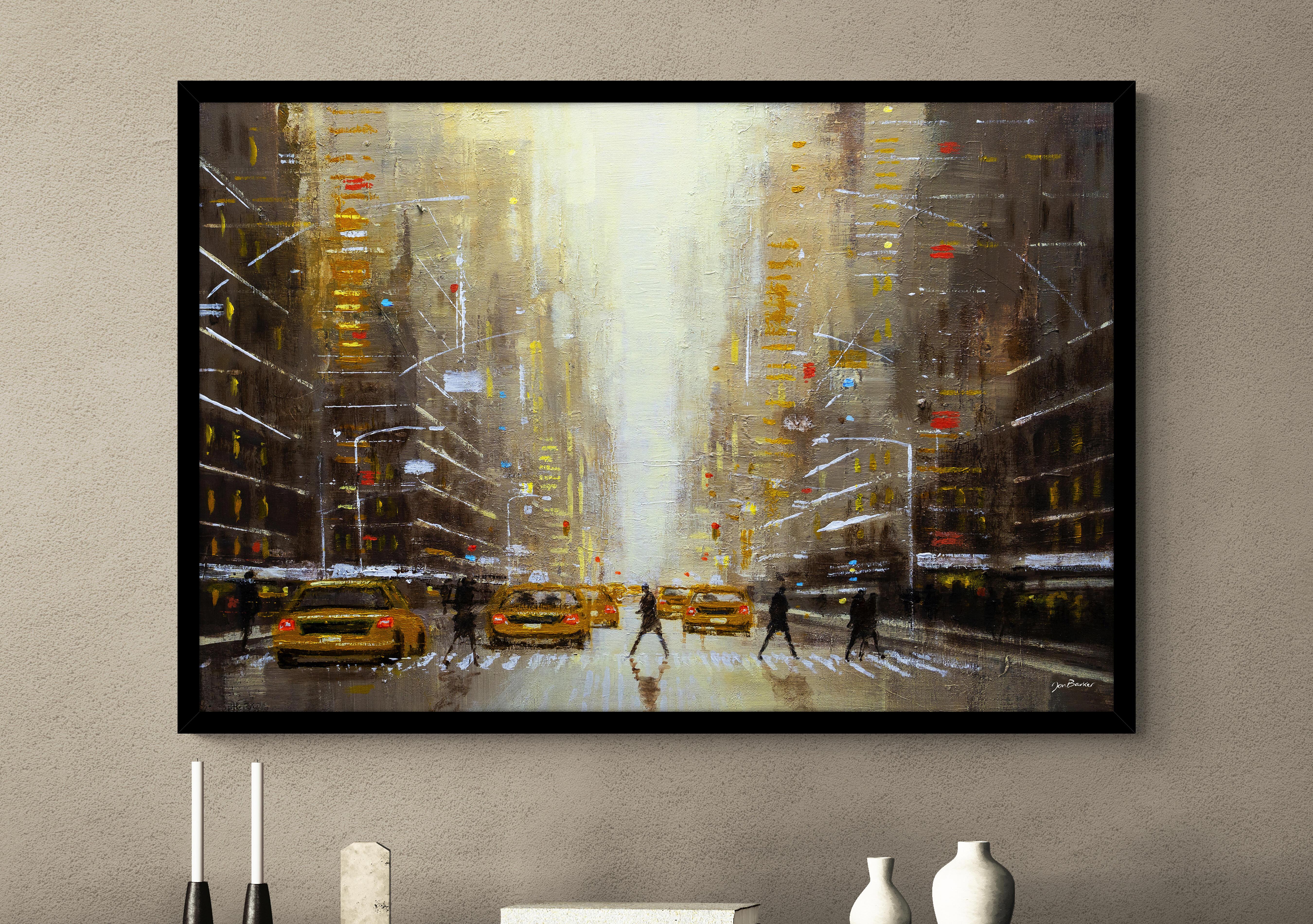 Golden Hour in the City Framed Picture in  on Furniture Village