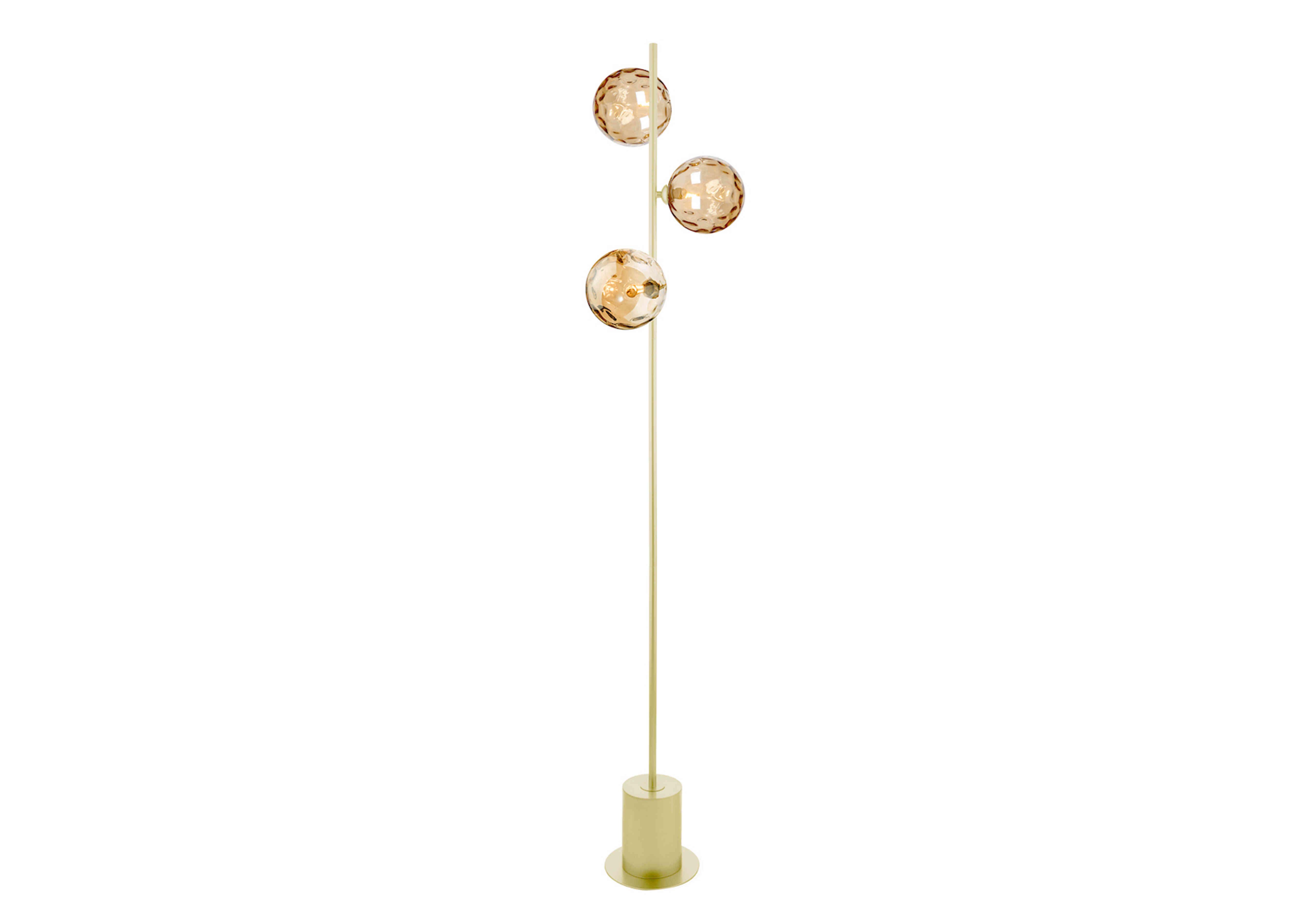 Gold Dimple Floor Lamp in  on Furniture Village