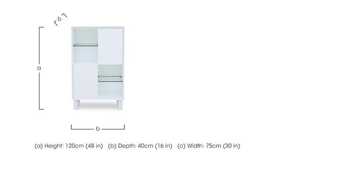 Glacier Highboard in  on Furniture Village