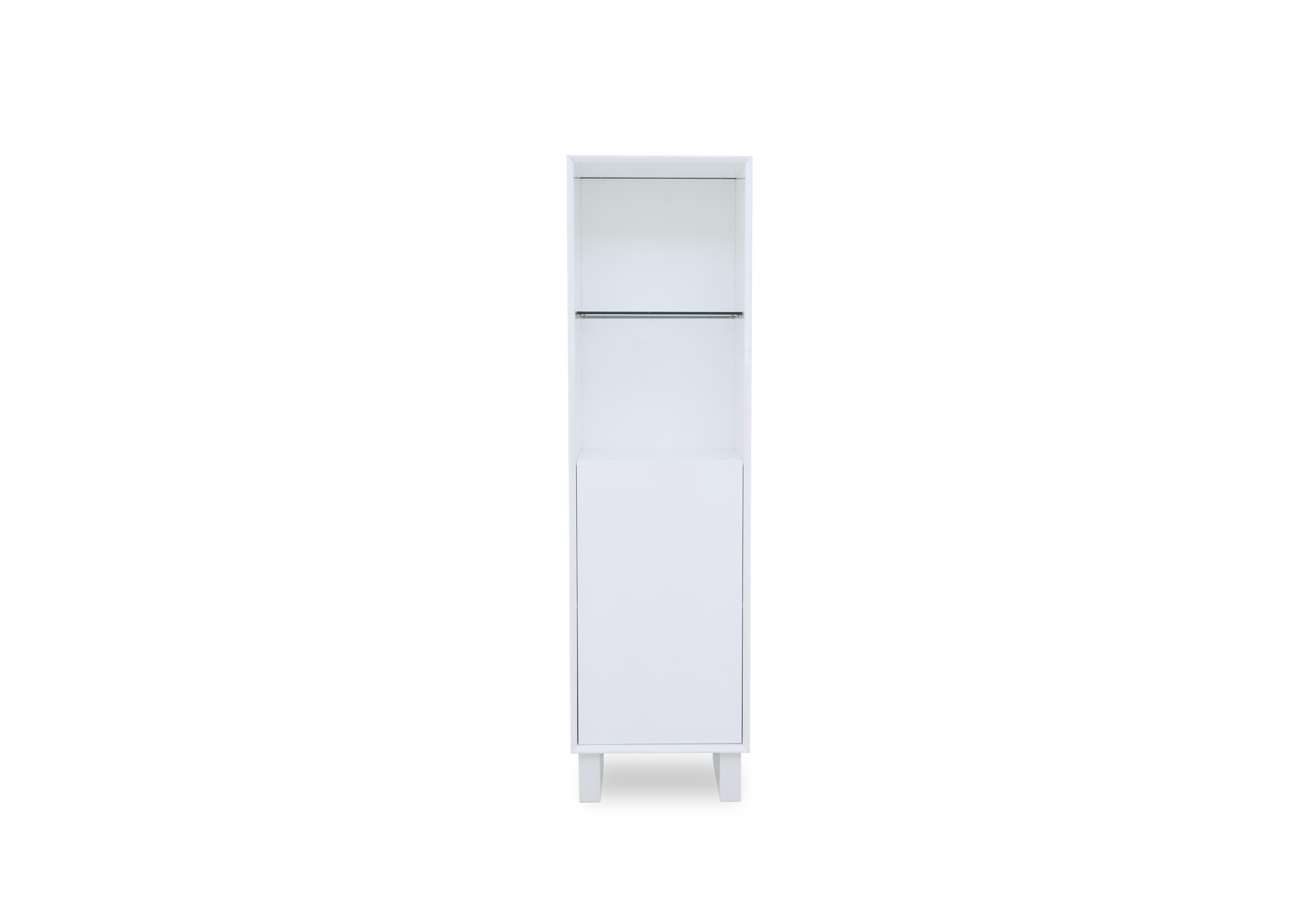 Glacier Right Hand Facing 1 Door Curio Cabinet in  on Furniture Village