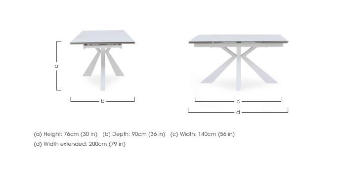 Glacier Small Extending Dining Table in  on Furniture Village
