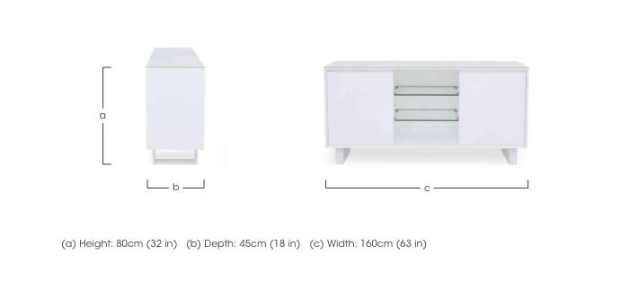 Glacier 2 Door Sideboard in  on Furniture Village