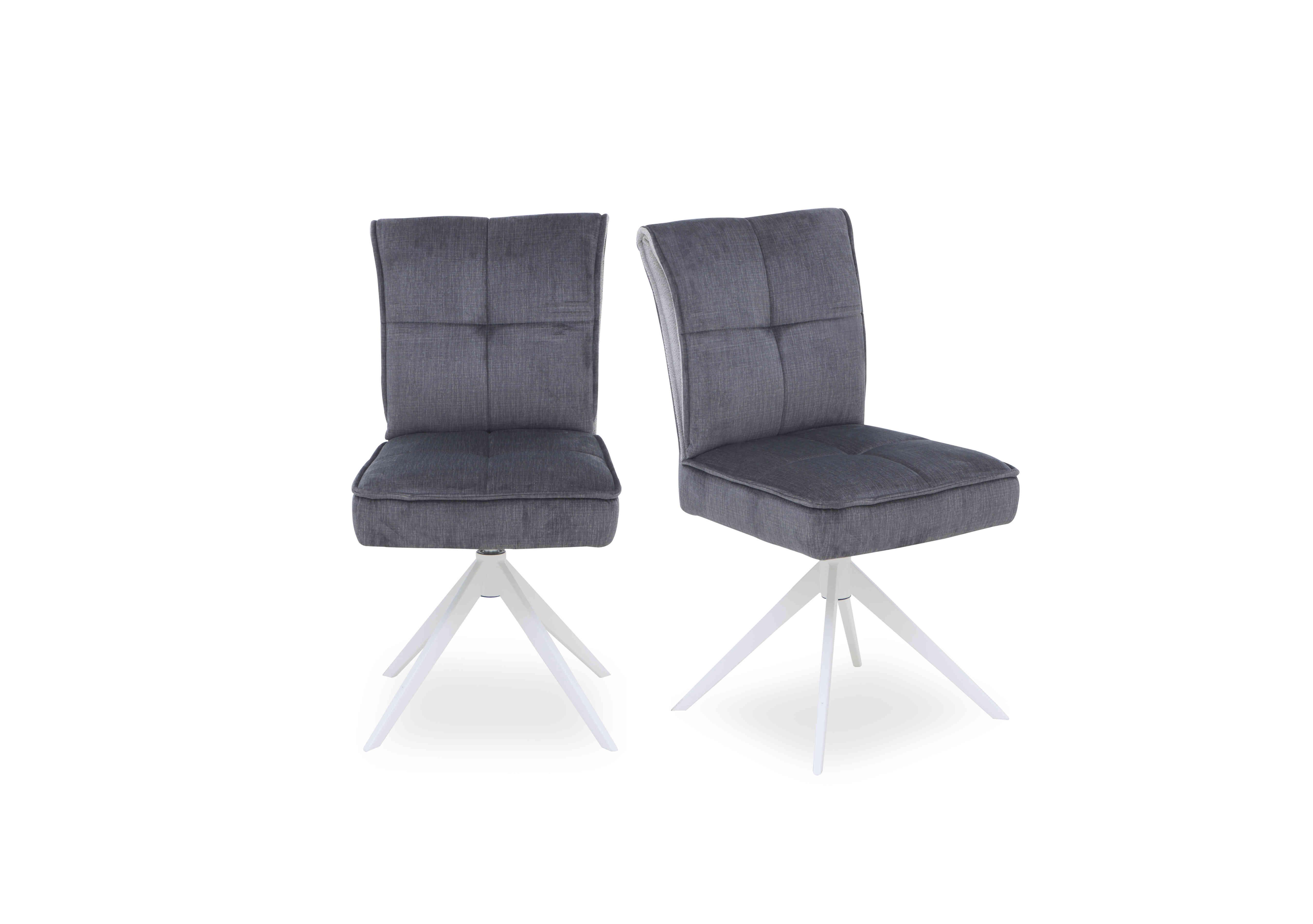 Glacier Pair of Swivel Dining Chairs in  on Furniture Village