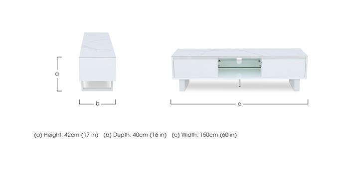 Glacier TV Unit in  on Furniture Village