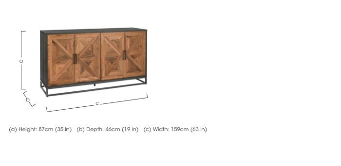 Globe Wide Sideboard in  on Furniture Village
