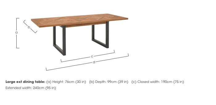 Globe Large Extending Dining Table in  on Furniture Village