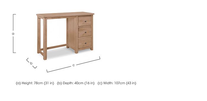Grace Oak Dressing Table in  on Furniture Village