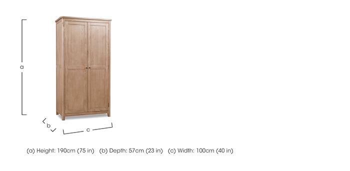 Grace Oak Ladies Wardrobe in  on Furniture Village