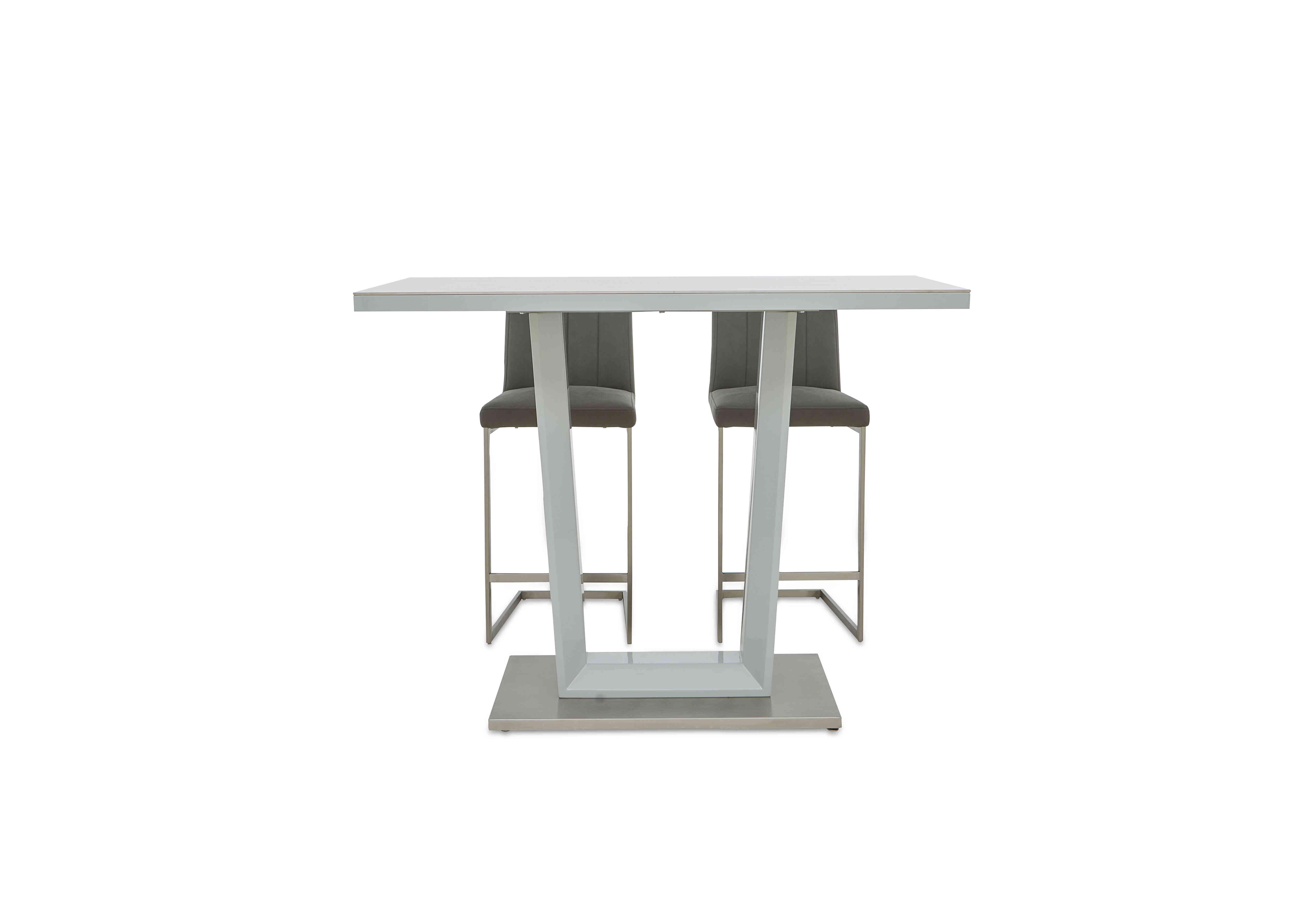 Grigio Bar Table with 2 Fixed Bar Stools in  on Furniture Village