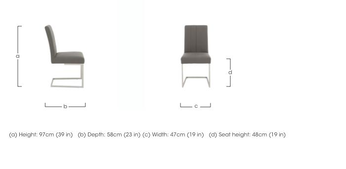 Grigio Set of 4 Dining Chairs in  on Furniture Village