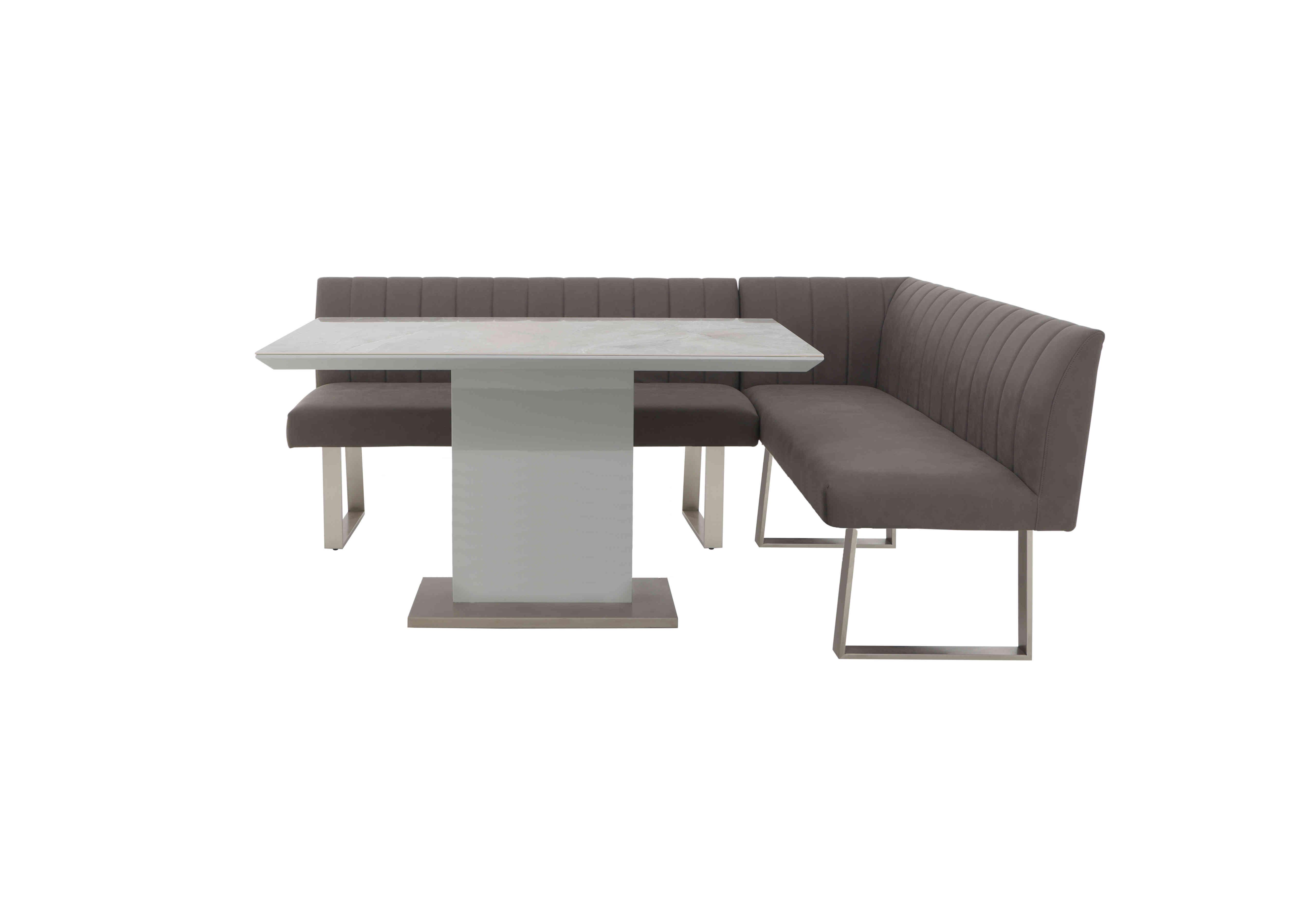 Grigio Fixed Dining Table and Right-Hand Facing Corner Bench Dining Set in  on Furniture Village