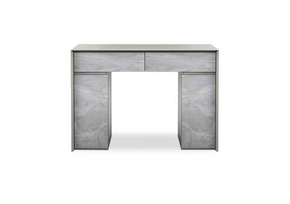 grey marble dressing table Grey Velvet Vanity Dressing Table with Marble Top and Gold Legs