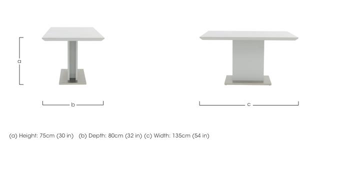 Grigio Fixed Dining Table in  on Furniture Village