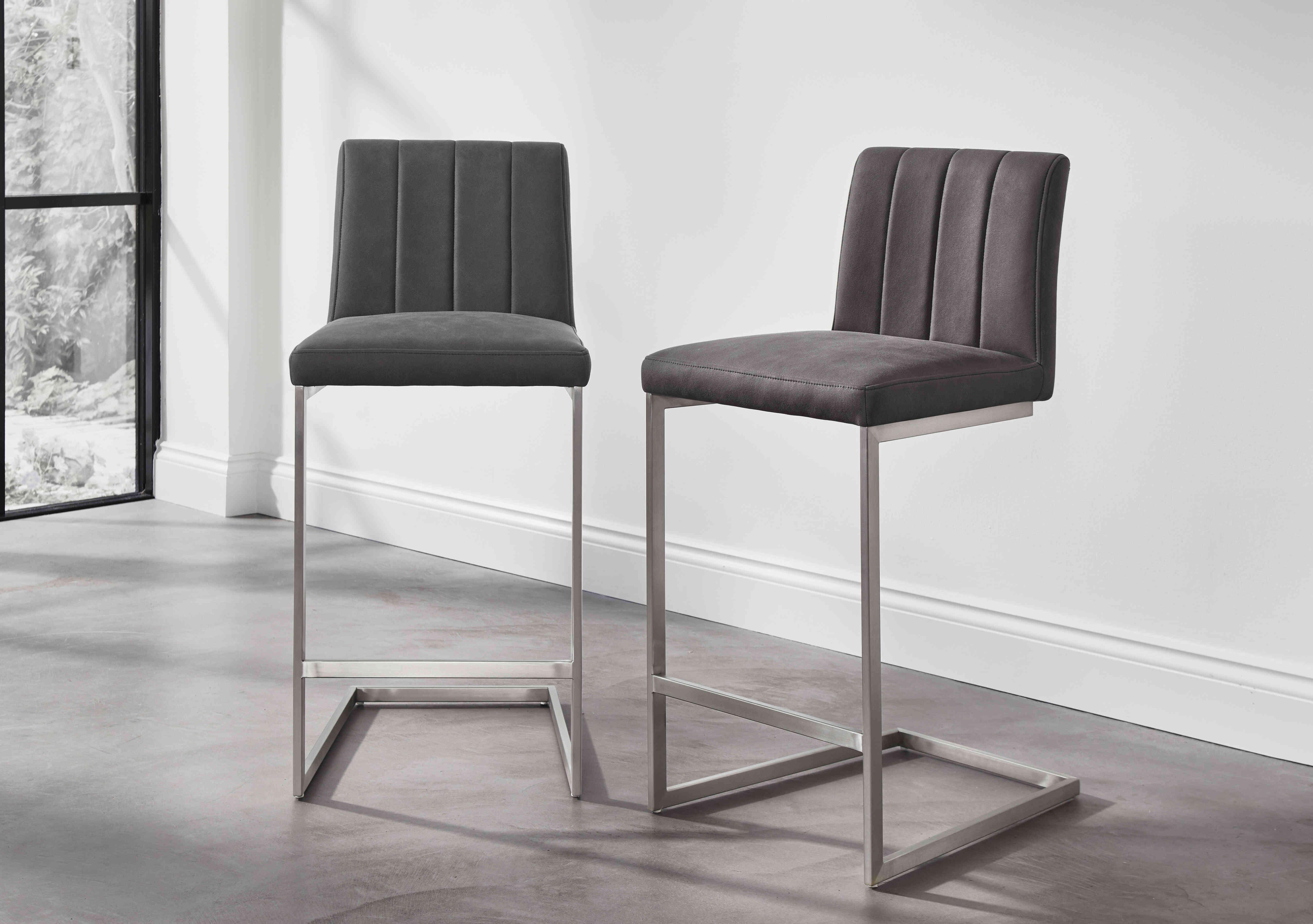 Grigio Fixed Bar Stool in  on Furniture Village