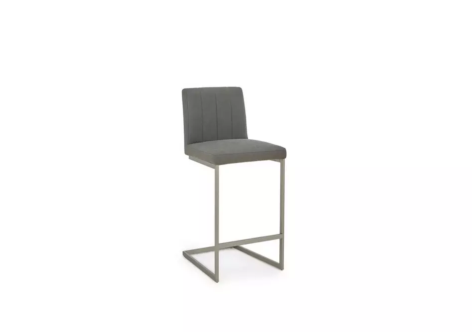 Grigio Set of 4 Fixed Bar Stools