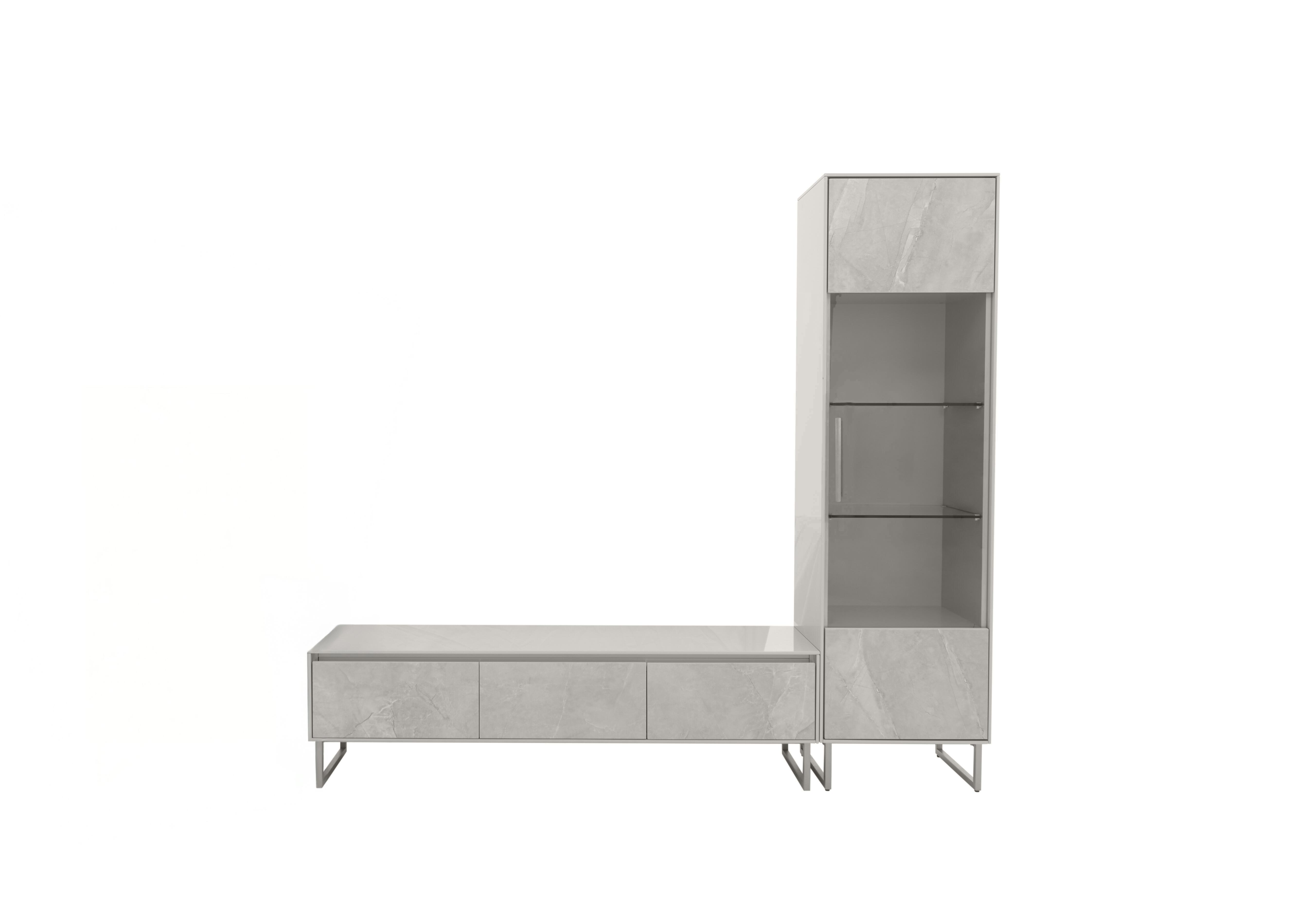 Grigio Media Set with TV Unit and Display Unit in  on Furniture Village