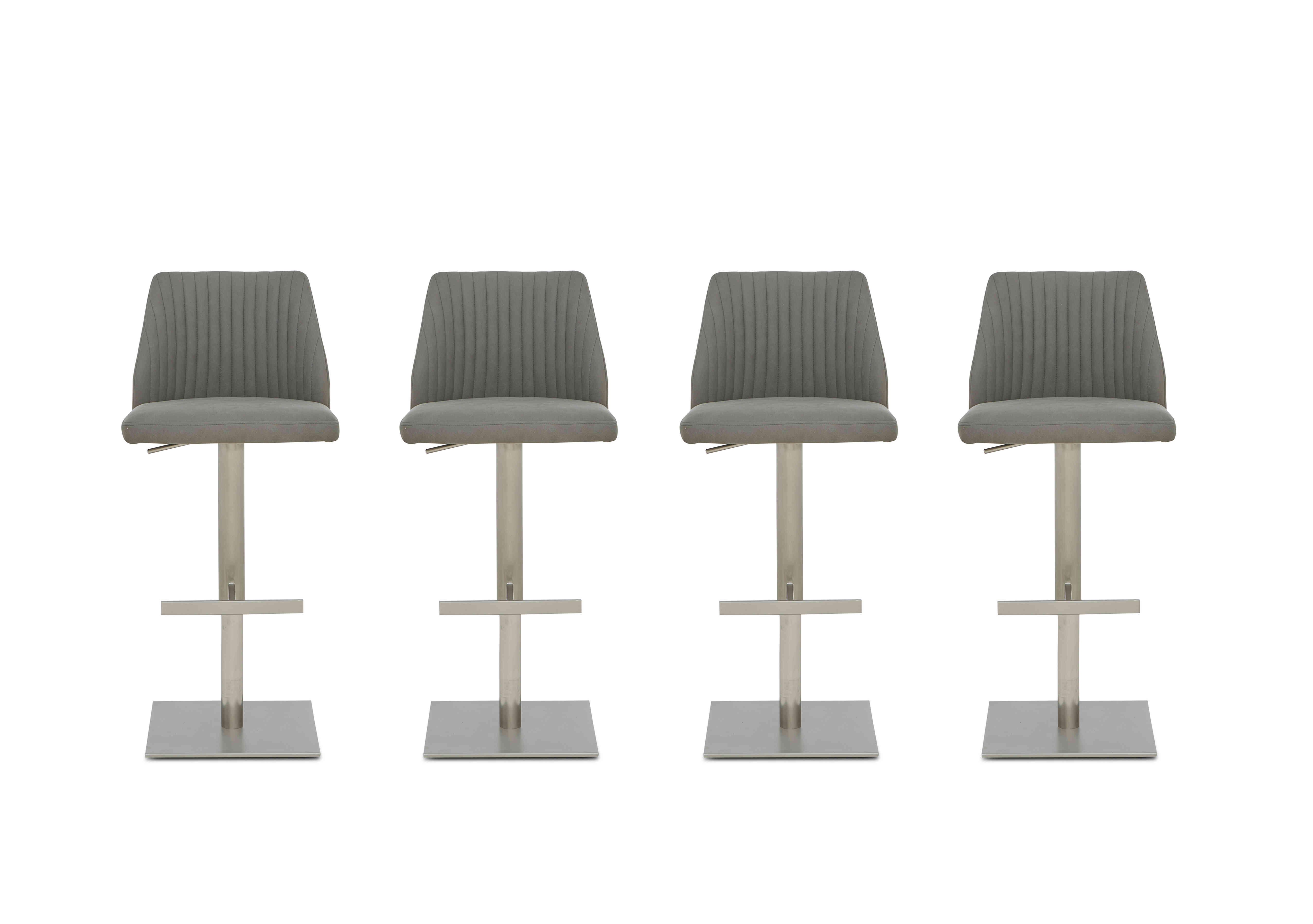 Grigio Set of 4 Swivel Bar Stools in  on Furniture Village