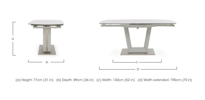 Grigio Swivel Extending Dining Table in  on Furniture Village