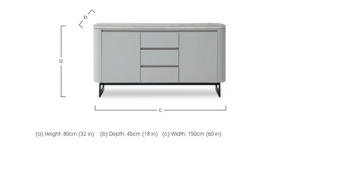 Germain Large Sideboard in  on Furniture Village