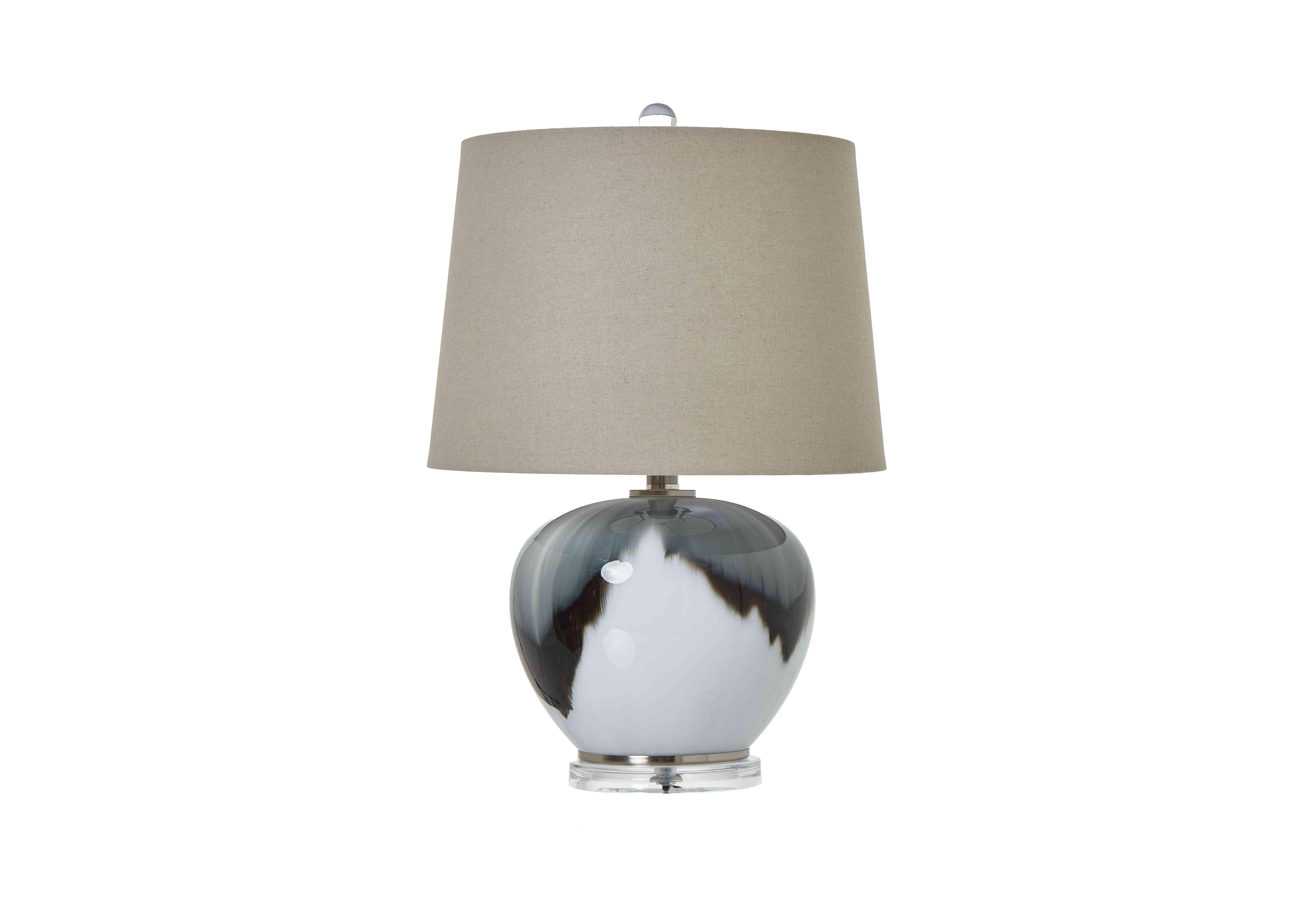 Grey Shadows Small Table Lamp in  on Furniture Village