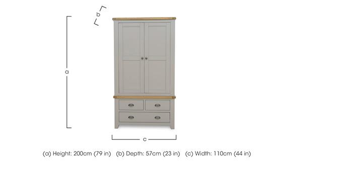 Hartley 2 Door Wardrobe in  on Furniture Village