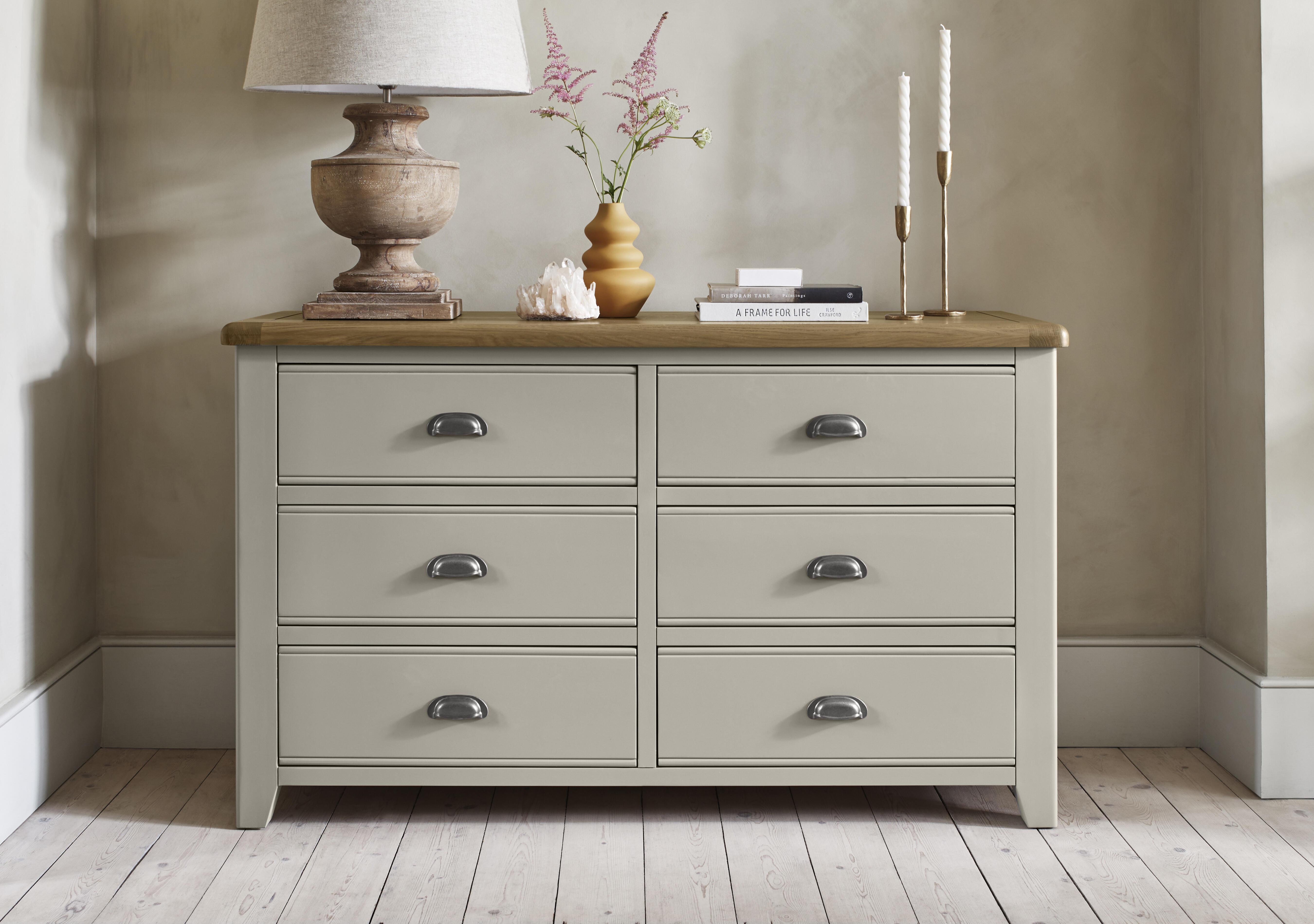 Hartley 6 Drawer Wide Chest in  on Furniture Village