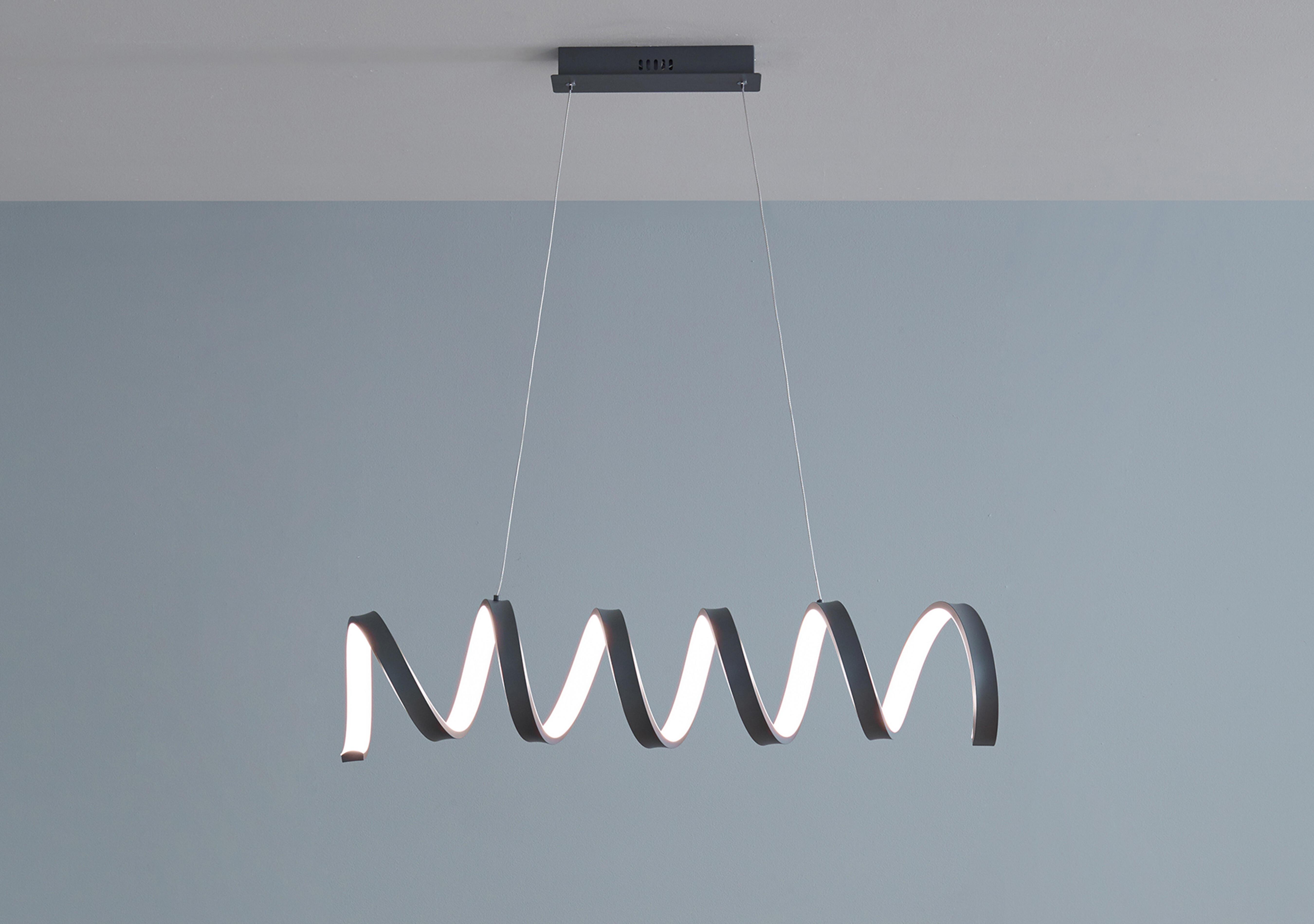 Helixia Grey LED Bar Pendant in  on Furniture Village