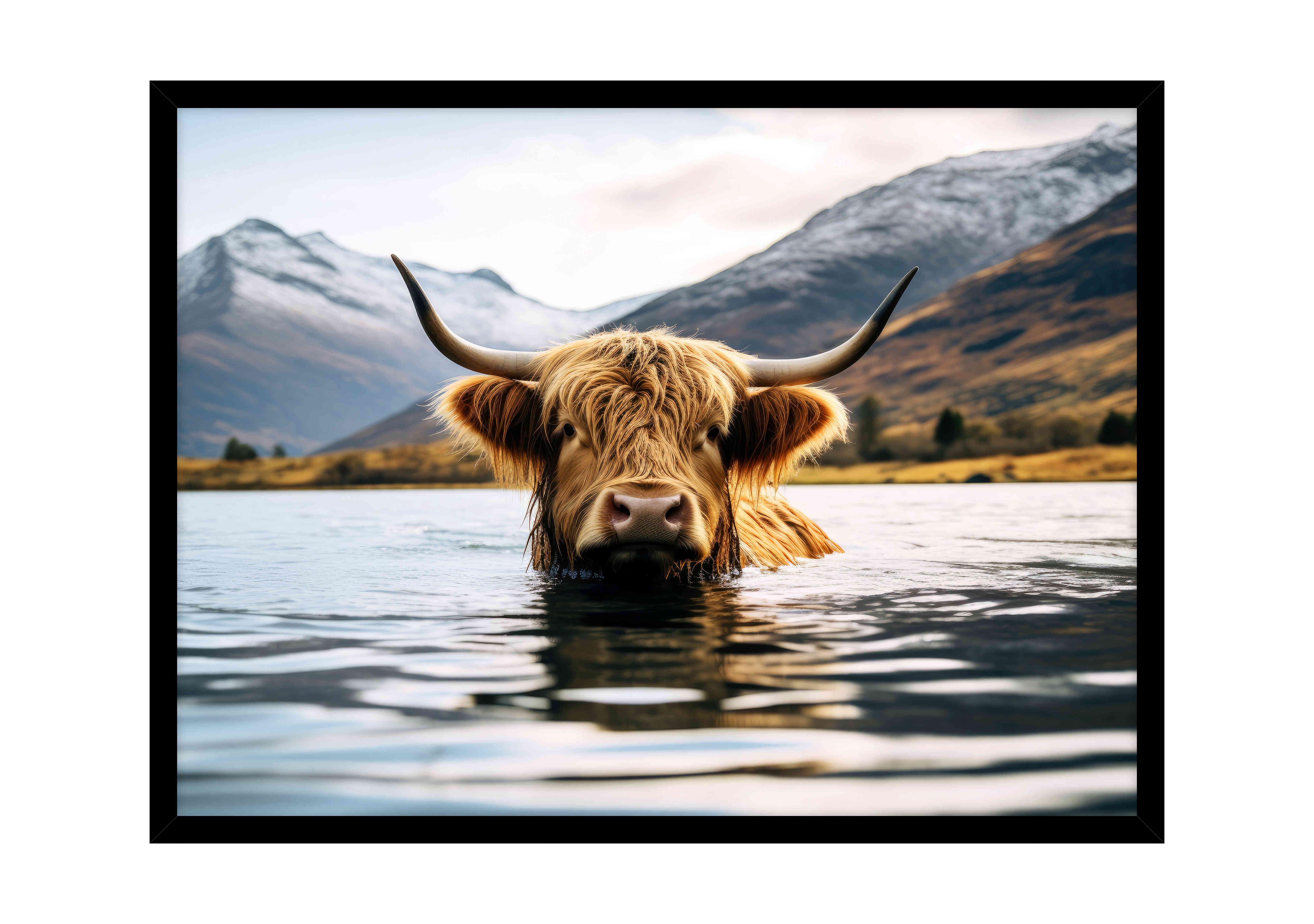 Highland Lake Framed Picture in  on Furniture Village
