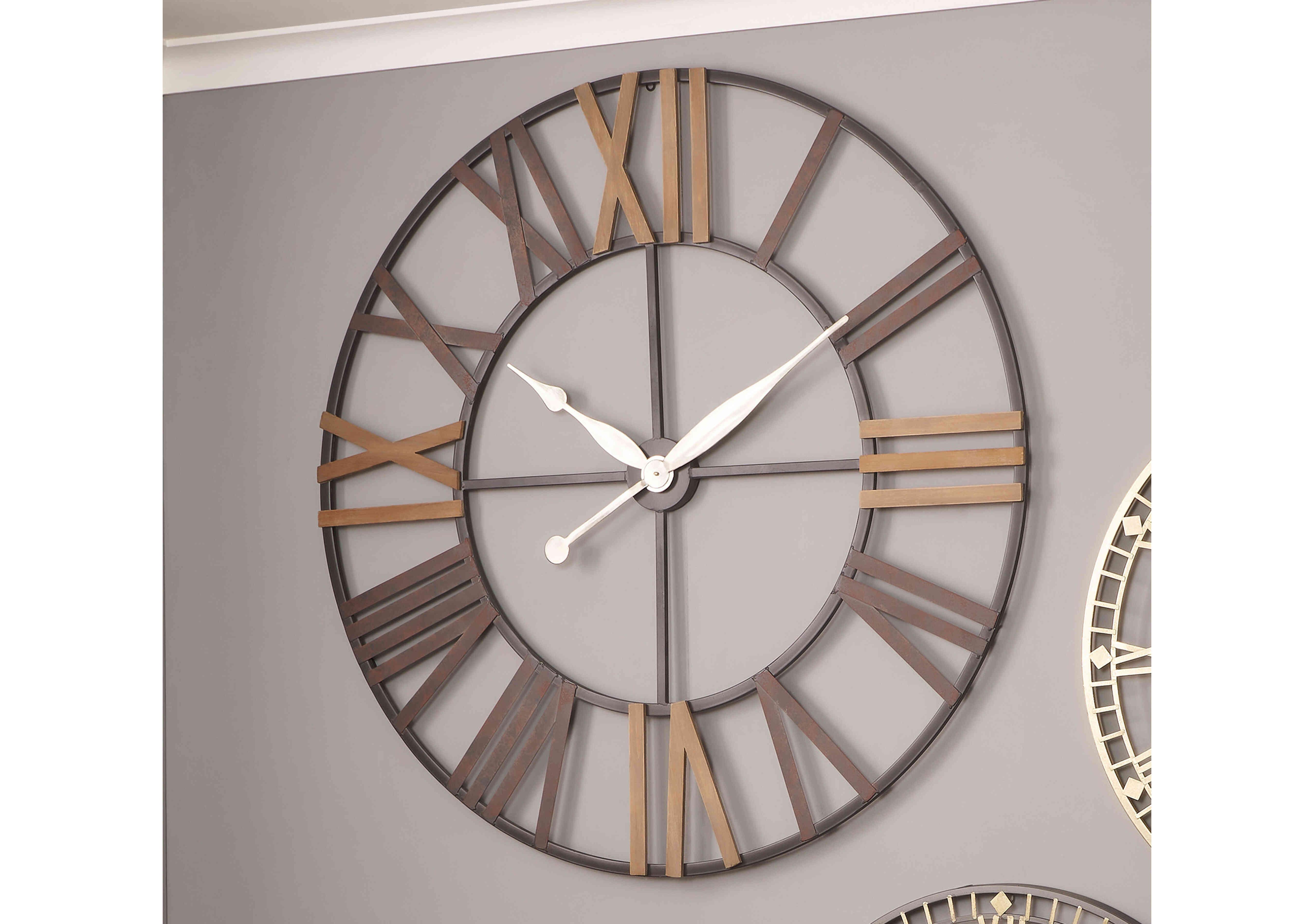 Hickory Wall Clock in  on Furniture Village