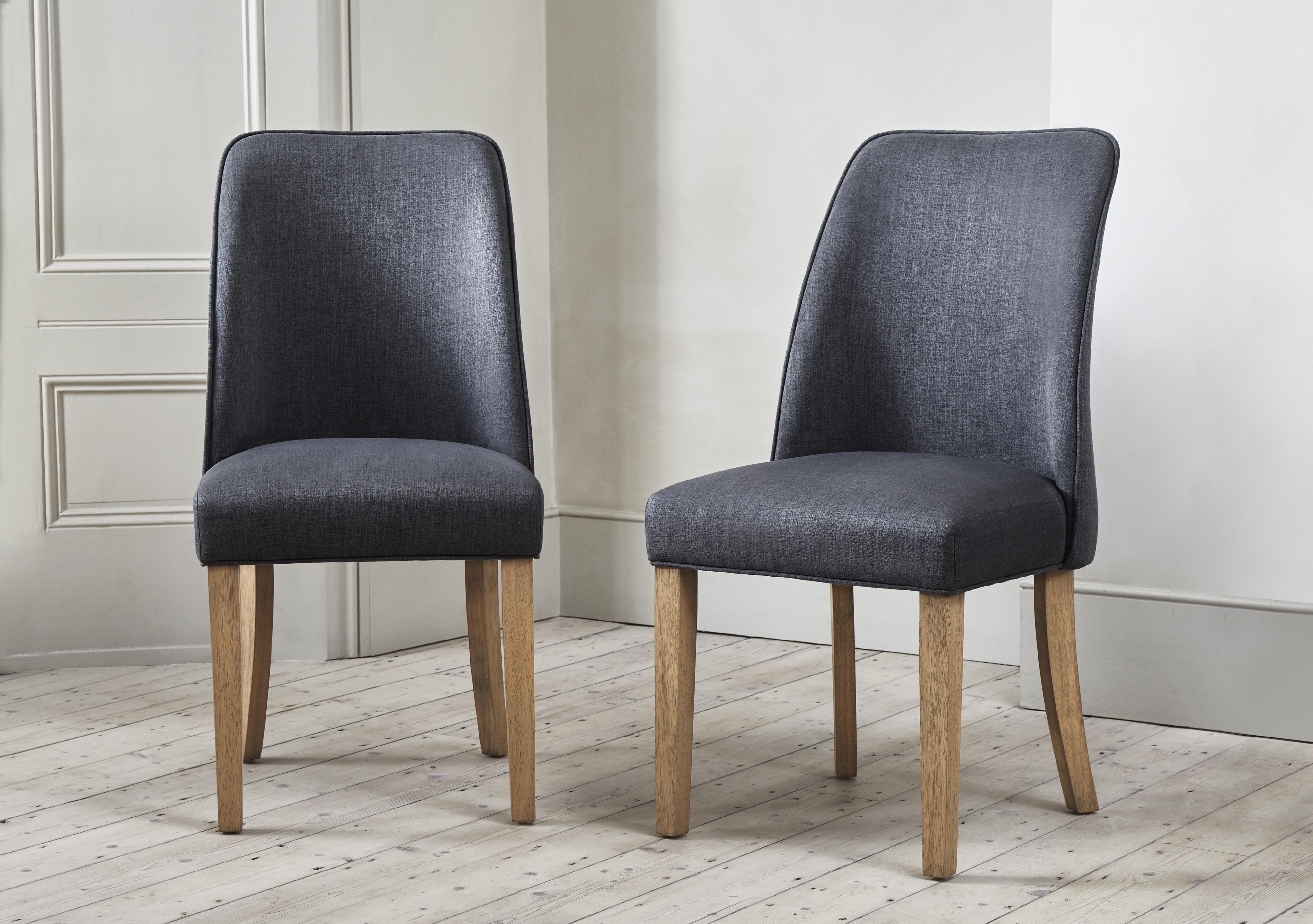 Hamilton Pair of Fabric Dining Chairs in  on Furniture Village