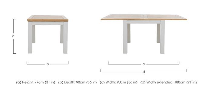 Hamilton Flip Top Extending Dining Table in  on Furniture Village