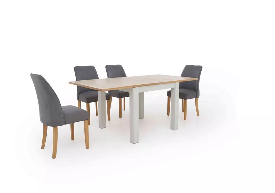 Hamilton Flip Top Dining Table and 4 Fabric Dining Chairs