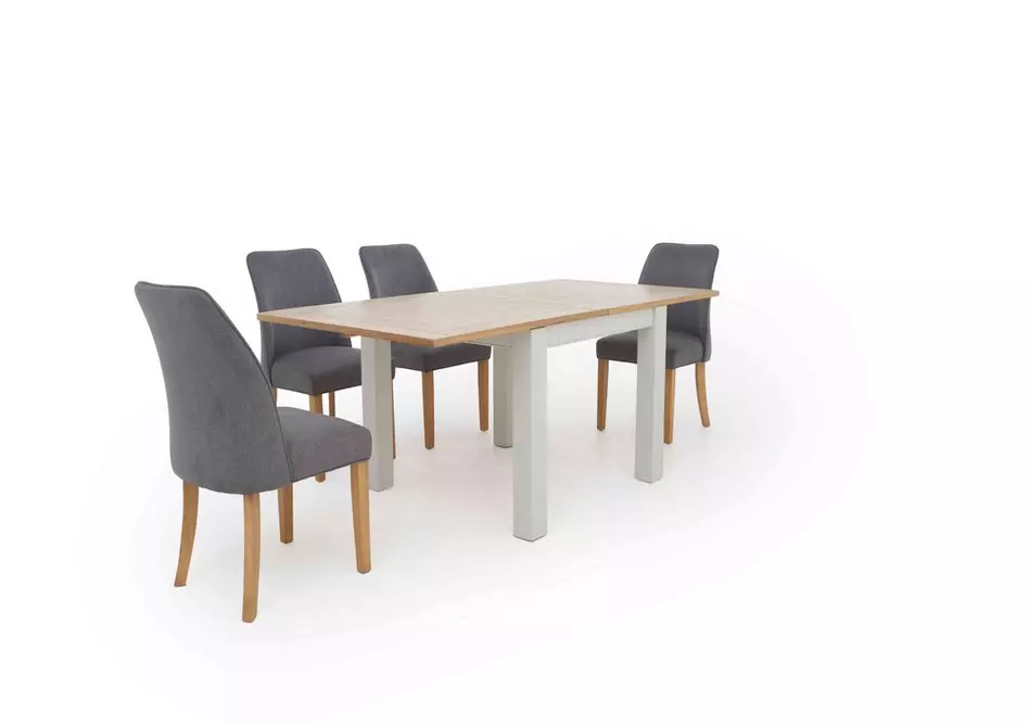 Hamilton Flip Top Dining Table and 4 Fabric Dining Chairs