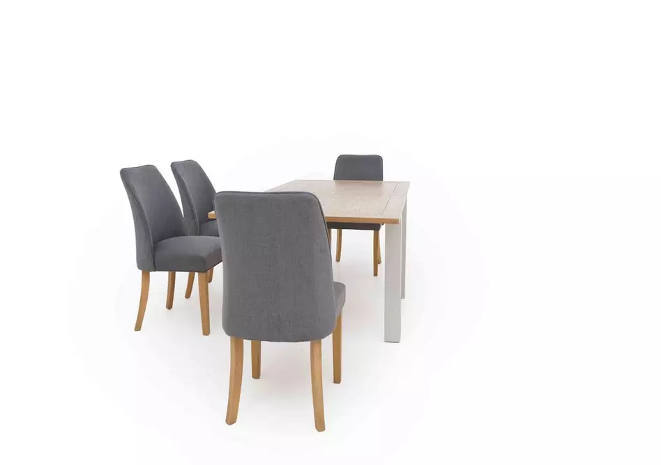 Hamilton Flip Top Dining Table and 4 Fabric Dining Chairs