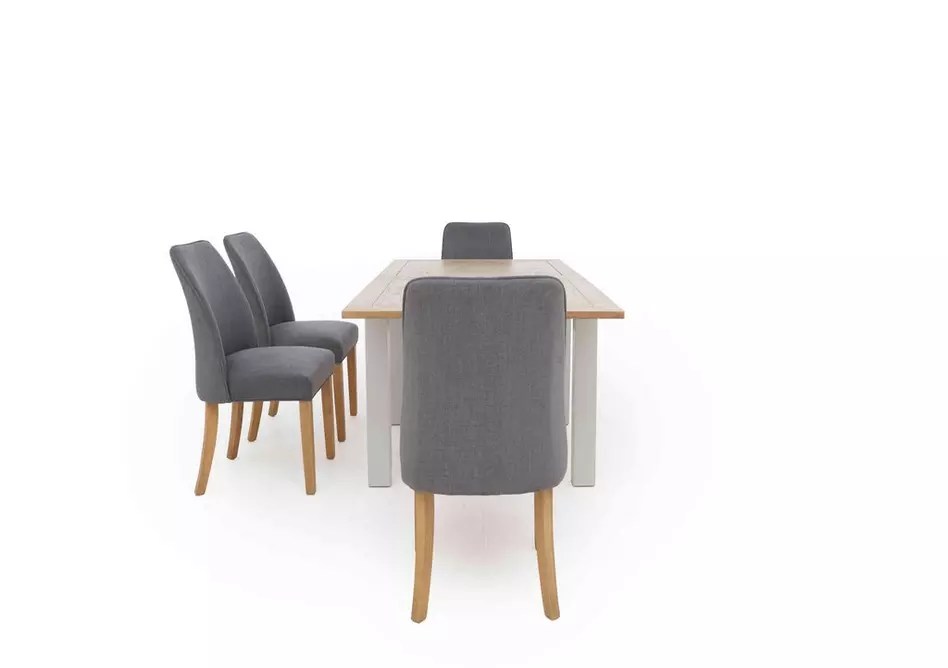 Hamilton Flip Top Dining Table and 4 Fabric Dining Chairs