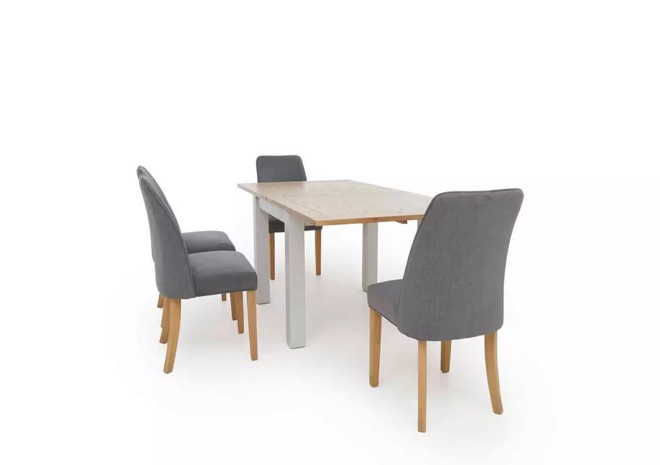 Hamilton Flip Top Dining Table and 4 Fabric Dining Chairs