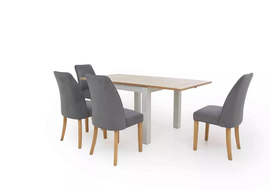 Hamilton Flip Top Dining Table and 4 Fabric Dining Chairs