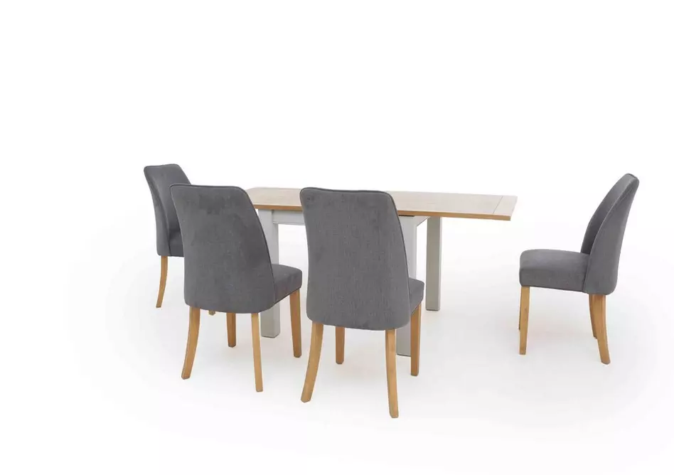 Hamilton Flip Top Dining Table and 4 Fabric Dining Chairs