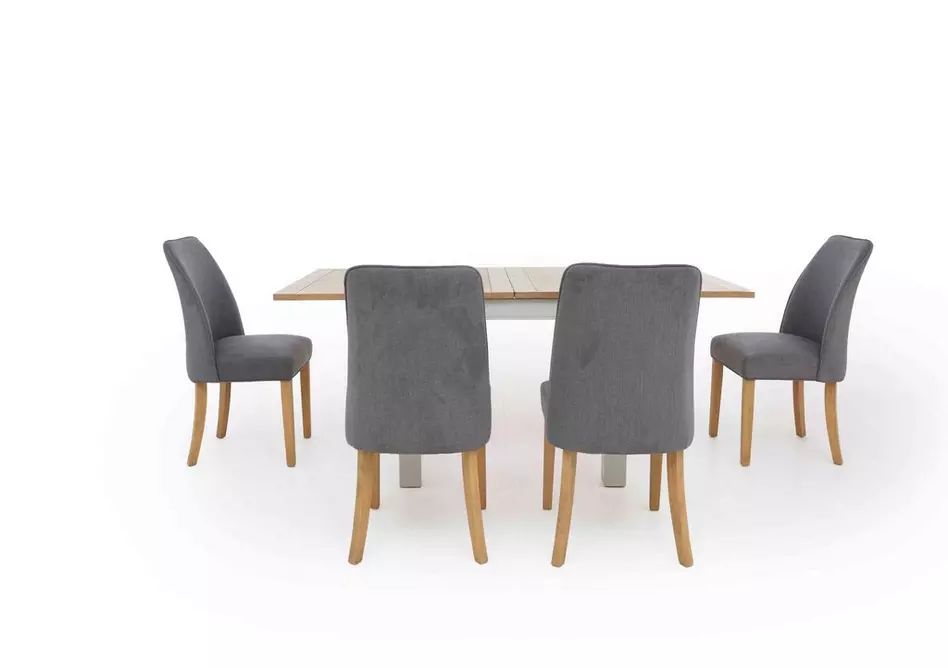 Hamilton Flip Top Dining Table and 4 Fabric Dining Chairs