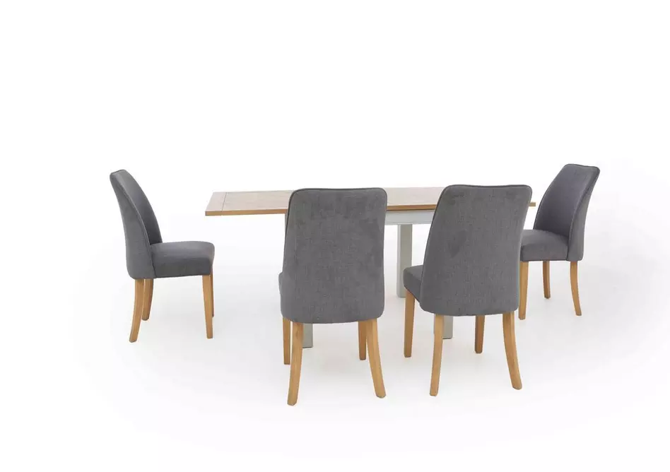 Hamilton Flip Top Dining Table and 4 Fabric Dining Chairs