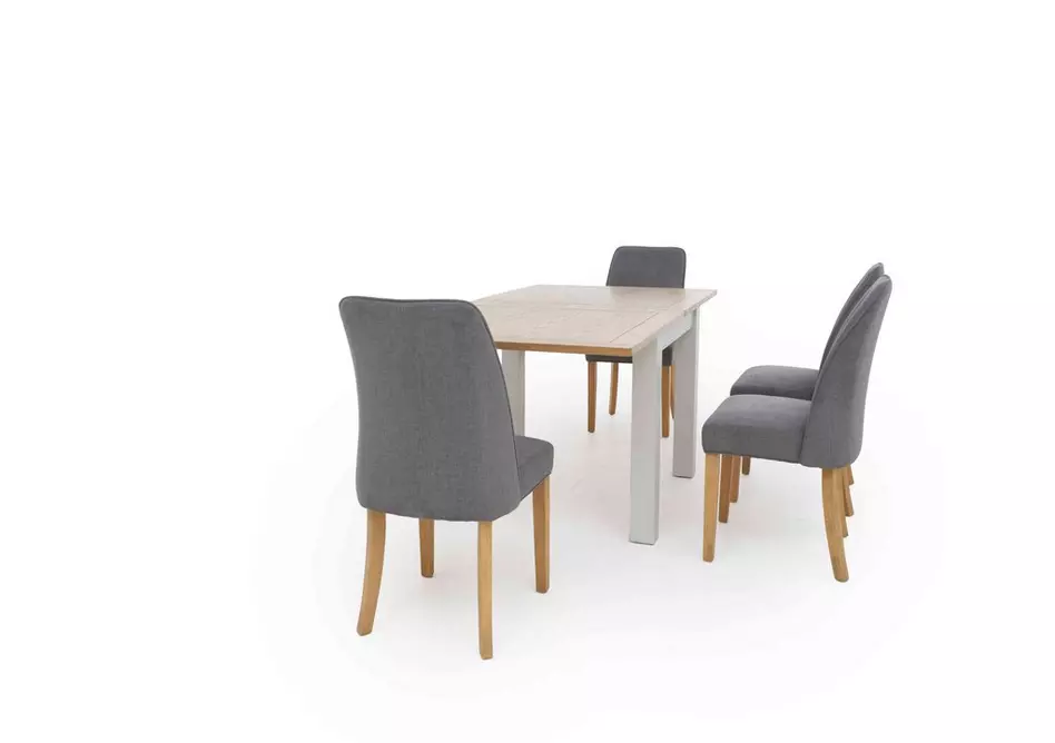 Hamilton Flip Top Dining Table and 4 Fabric Dining Chairs