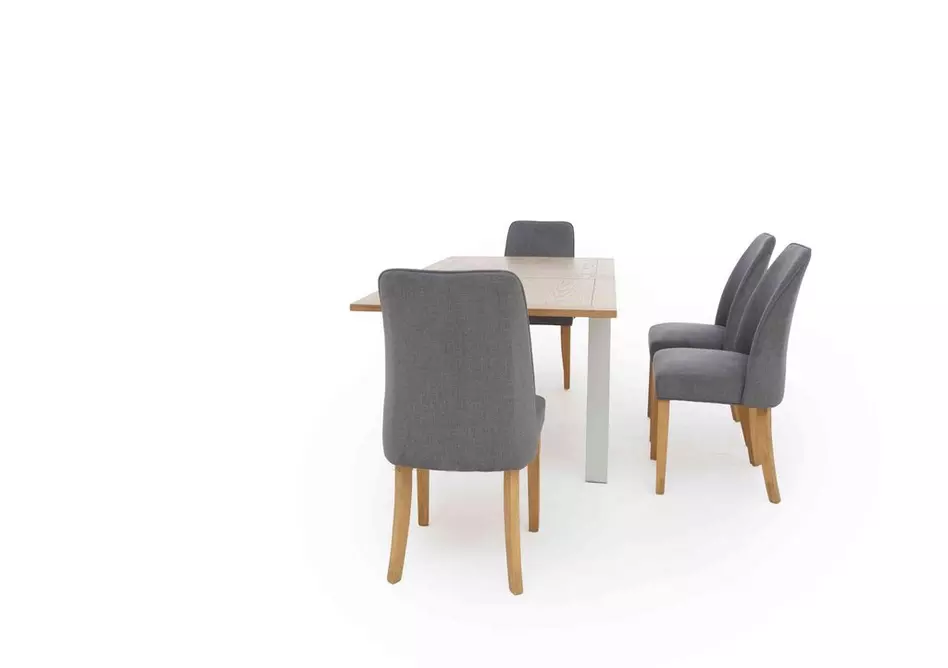 Hamilton Flip Top Dining Table and 4 Fabric Dining Chairs