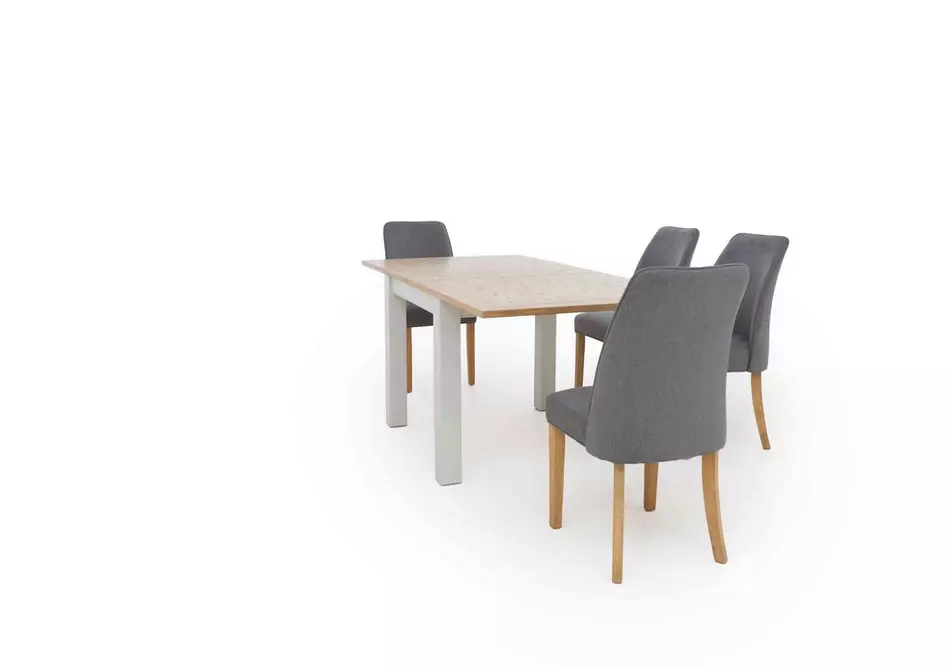 Hamilton Flip Top Dining Table and 4 Fabric Dining Chairs