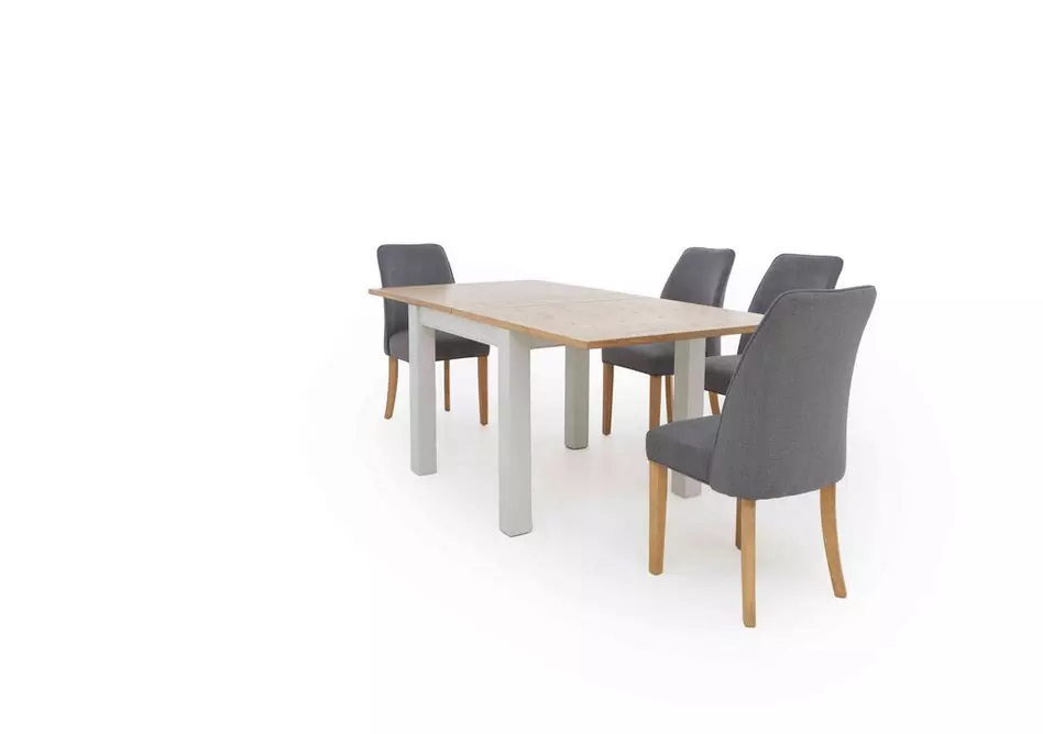Hamilton Flip Top Dining Table and 4 Fabric Dining Chairs