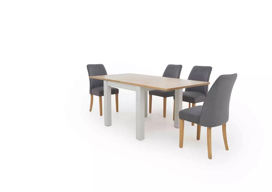 Hamilton Flip Top Dining Table and 4 Fabric Dining Chairs