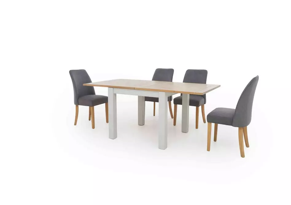Hamilton Flip Top Dining Table and 4 Fabric Dining Chairs