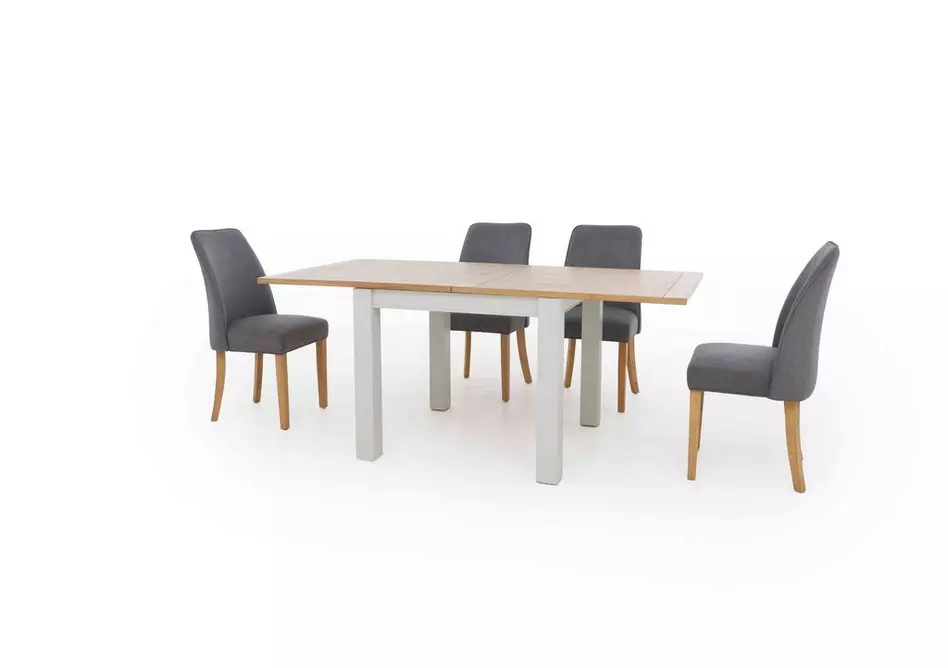 Hamilton Flip Top Dining Table and 4 Fabric Dining Chairs