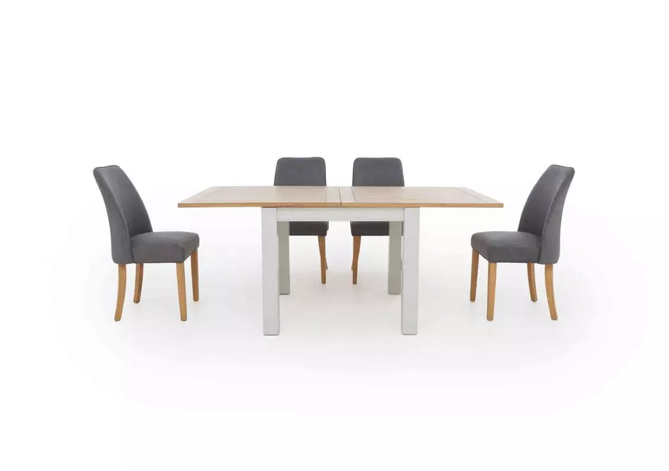 Hamilton Flip Top Dining Table and 4 Fabric Dining Chairs