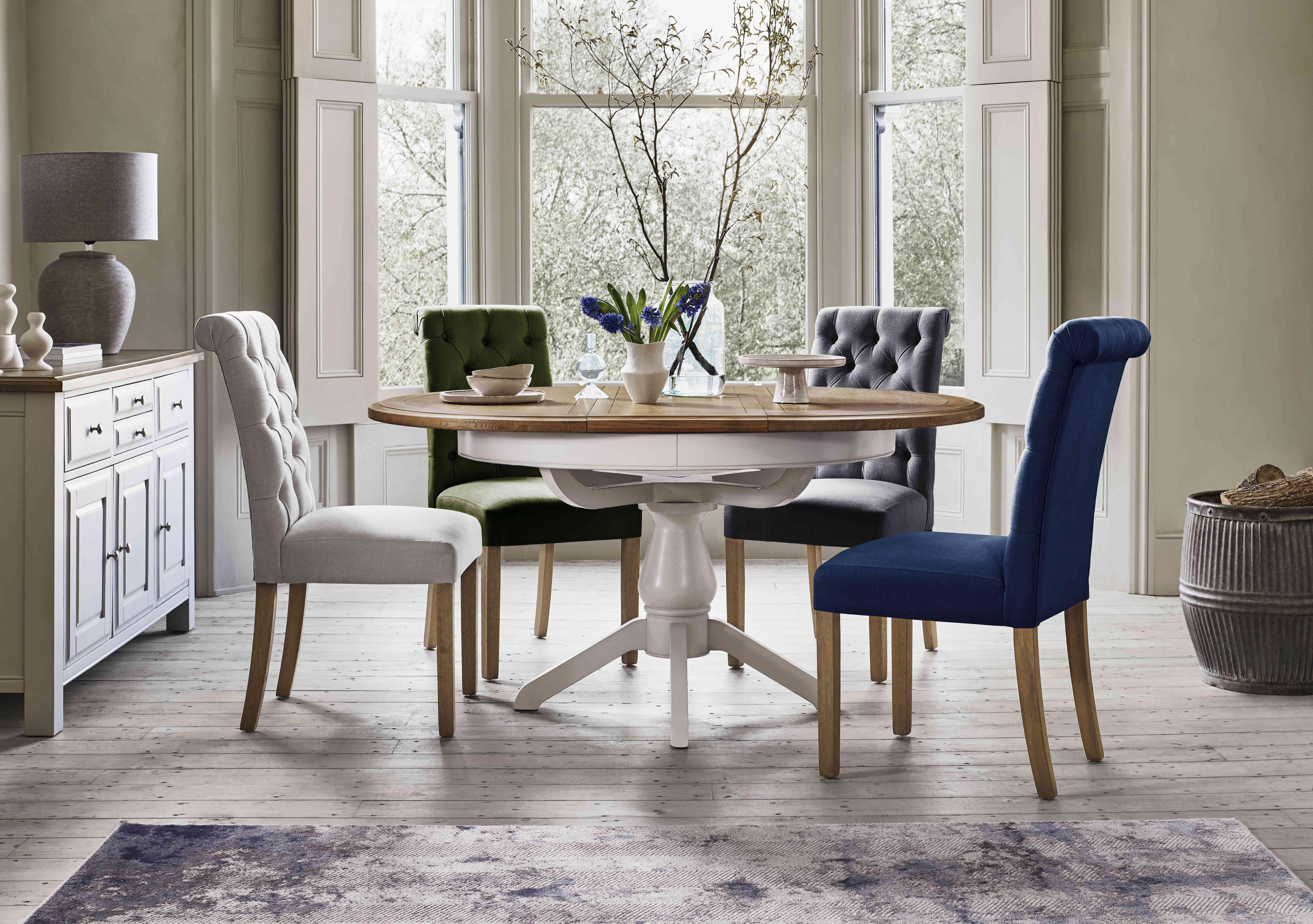 Hamilton Round Extending Dining Table in  on Furniture Village